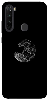 Чохол на Xiaomi Redmi Note 8T Black tsunami фото 1 з 1