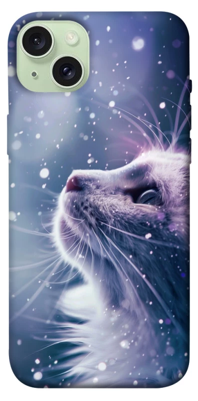 Чехол на Apple iPhone 15 Plus (6.7") Snow cat фото 1 из 1