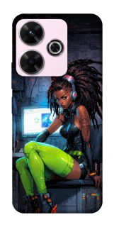 Чехол на Xiaomi Redmi 13 4G Cyber girl фото 1 из 1