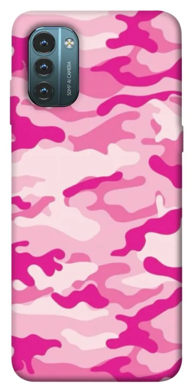 Чехол на Nokia G21 camouflage pink фото 1 из 1