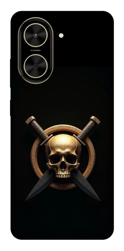 Чохол на Xiaomi Poco C71 Golden Skull фото 1 з 1