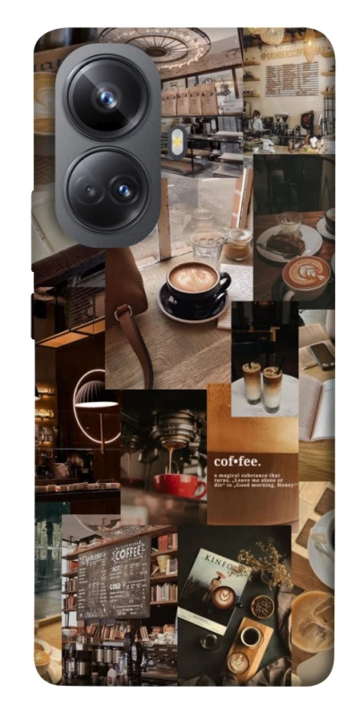Чехол на Realme 10 Pro+ Coffee collage ver.2 фото 1 из 1
