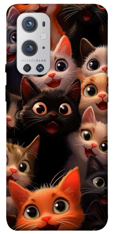 Чехол на OnePlus 9 Pro happy cats фото 1 из 1