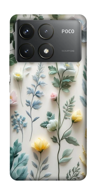 Чохол на Xiaomi Poco F6 Pro Floral design ver.4 фото 1 з 1