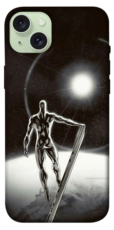 Чехол на Apple iPhone 15 Plus (6.7") Серебряный сёрфер фото 1 из 1