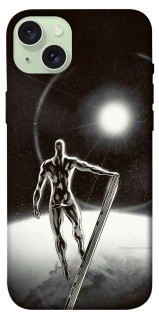 Чехол на Apple iPhone 15 Plus (6.7") Серебряный сёрфер фото 1 из 1