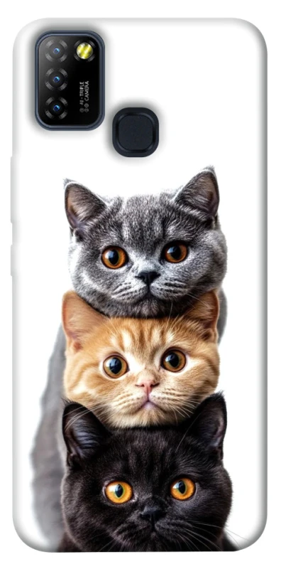 Чохол на Infinix Hot 10 Lite Гарні котики фото 1 з 1