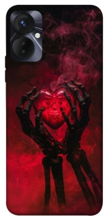 Чехол на TECNO Spark 9 Pro (KH7n) Heart in the hands of a skeleton фото 1 из 1