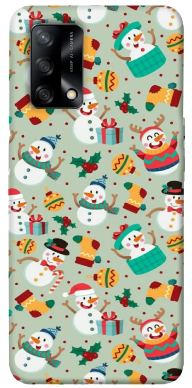 Чохол на Oppo A74 4G Новорічний v2 фото 1 з 1