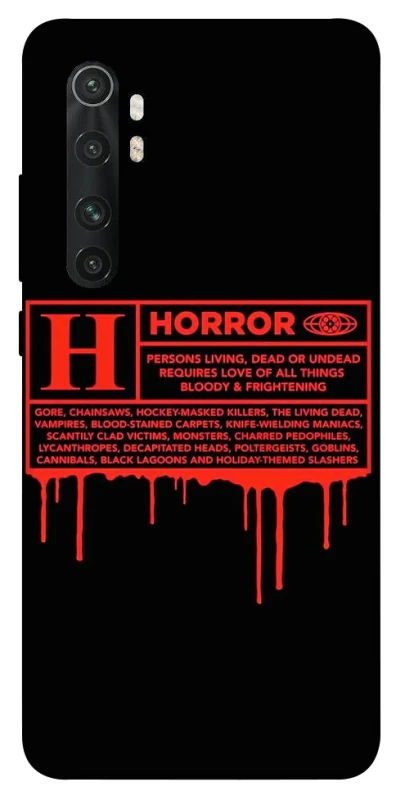 Чохол на Xiaomi Mi Note 10 Lite Horror Halloween фото 1 з 1