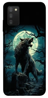 Чехол на Samsung Galaxy A03s Волк под луной фото 1 из 1