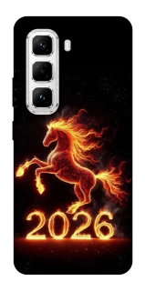 Чохол на Infinix Hot 50 Pro Red Fire Horse ver.1 фото 1 з 1
