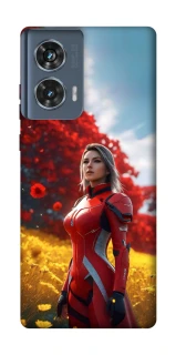 Чехол на Motorola Edge 50 Cyber space girl ver.5 фото 1 из 1