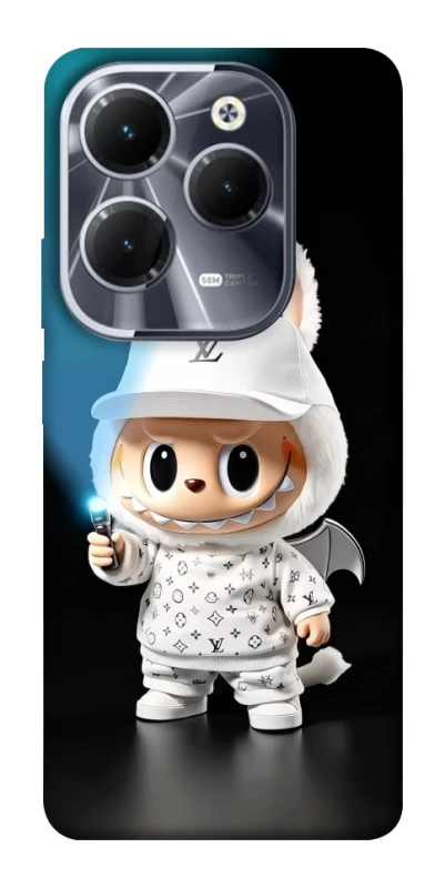 Чохол на Infinix Hot 40 Labubu with flashlight ver.1 фото 1 з 1