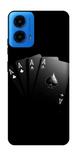 Чохол на Motorola Moto G45 Black Cards фото 1 з 1