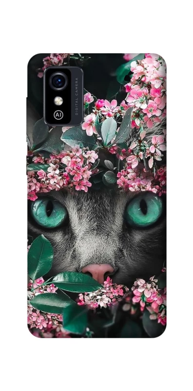 Чохол на ZTE Blade L9 Кіт в квітах фото 1 з 1