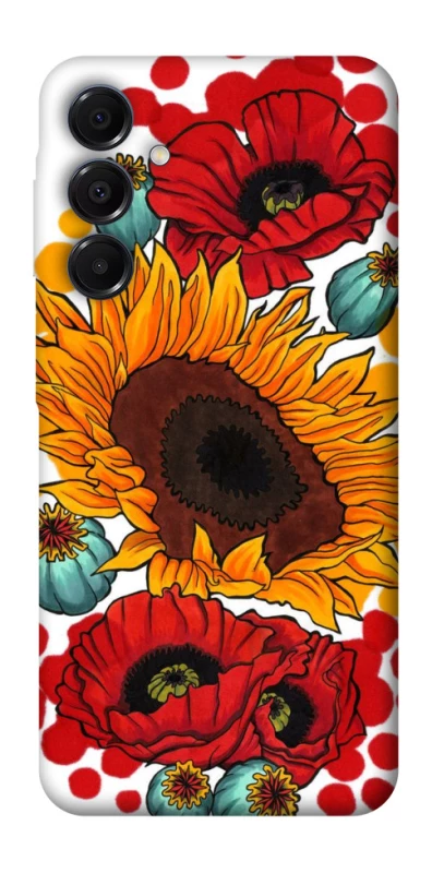 Чохол на Samsung Galaxy A16 4G/5G Соняшники та маки фото 1 з 1