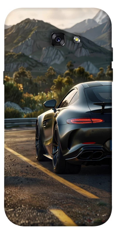 Чехол на Samsung A720 Galaxy A7 (2017) Car in the mountains фото 1 из 1