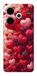 Чохол на TECNO Pova 6 Neo (LI6) Many hearts фото 1 з 1