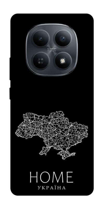 Чохол на Xiaomi Redmi Note 15 4G/5G (EU) Ukraine black map фото 1 з 1