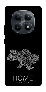 Чохол на Xiaomi Redmi Note 15 4G/5G (EU) Ukraine black map фото 1 з 1