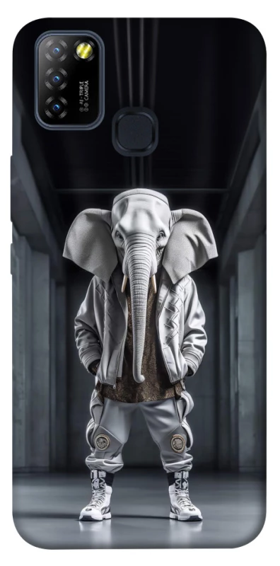 Чохол на Infinix Hot 10 Lite Слон v2 фото 1 з 1