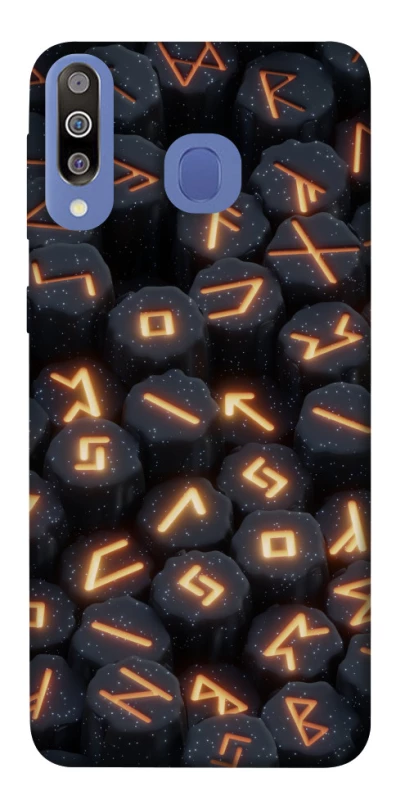 Чехол на Samsung Galaxy M30 Огненые руны фото 1 из 1