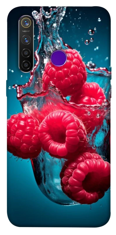 Чохол на Realme 5 Pro Малинка у воді фото 1 з 1