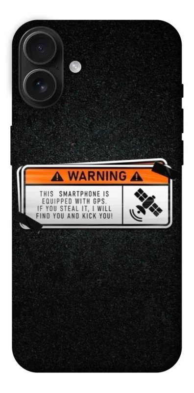 Чехол на Apple iPhone 16 Plus Warning фото 1 из 1