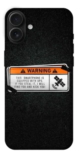 Чехол на Apple iPhone 16 Plus Warning фото 1 из 1