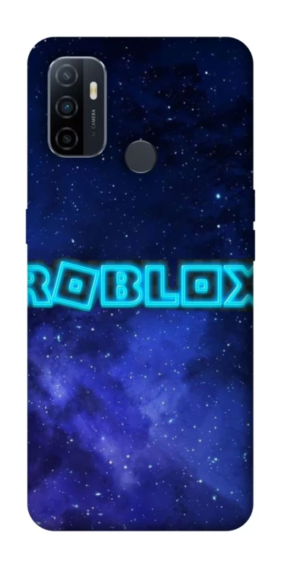 Чохол на Oppo A53 / A32 / A33 Roblox Space Logo Blue фото 1 з 1