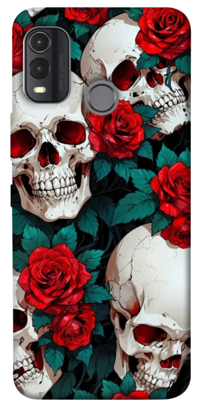 Чохол на Nokia G11 Plus skull and rose фото 1 з 1