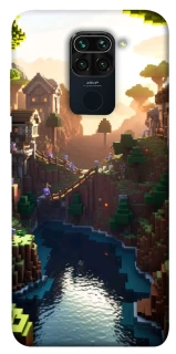 Чехол на Xiaomi Redmi Note 9 / Redmi 10X Minecraft sunset фото 1 из 1