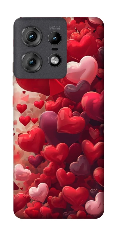 Чохол на Motorola Edge 50 Pro Many hearts фото 1 з 1