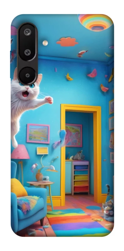Чохол на Samsung Galaxy M16 5G crazy cat фото 1 з 1
