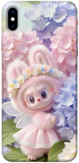 Чохол на Apple iPhone XS Max (6.5") Labubu & Flowers ver.1 фото 1 з 1