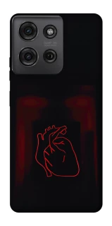 Чехол на Motorola Moto G75 Красное сердце фото 1 из 1