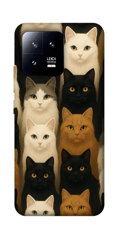 Чехол на Xiaomi 13 Colorful Cat Collage фото 1 Чехол на Xiaomi 13 Colorful Cat Collage фото 1 из 1