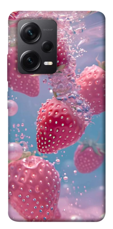 Чехол на Xiaomi Redmi Note 12 Pro+ 5G Клубника в воде фото 1 из 1