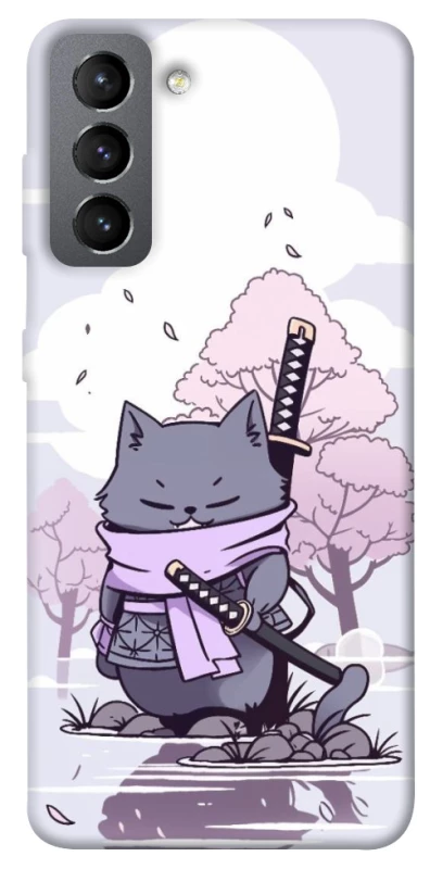 Чохол на Samsung Galaxy S21 FE Samurai cat фото 1 Чохол на Samsung Galaxy S21 FE Samurai cat фото 1 з 1