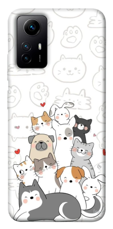 Чехол на Xiaomi Redmi Note 12S Funny Pets фото 1 из 1