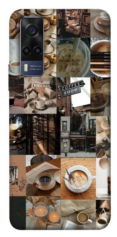 Чохол на Vivo Y53s Coffee collage ver.3 фото 1 з 1