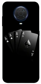 Чохол на Nokia G20 / G10 / 6.3 Black Cards фото 1 з 1