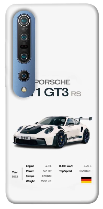 Чехол на Xiaomi Mi 10 / Mi 10 Pro Porsche 911 GT3 фото 1 из 1