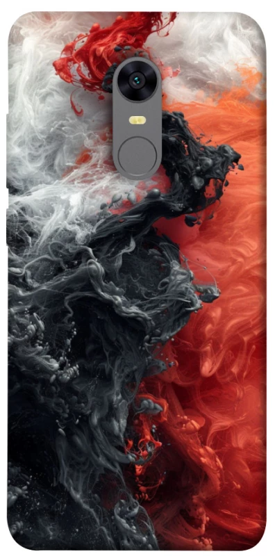 Чехол на Xiaomi Redmi 5 Plus / Redmi Note 5 (Single Camera) Black and Red фото 1 из 1