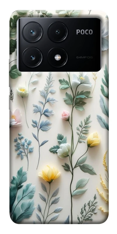 Чохол на Xiaomi Poco X6 Floral design ver.4 фото 1 з 1