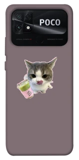 Чохол на Xiaomi Poco C40 cat matcha фото 1 з 1