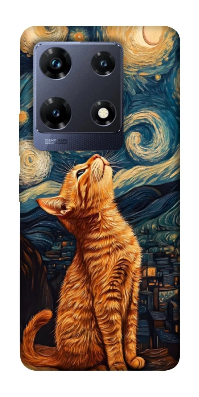Чохол на Infinix Note 30 Pro van gogh cat фото 1 з 1