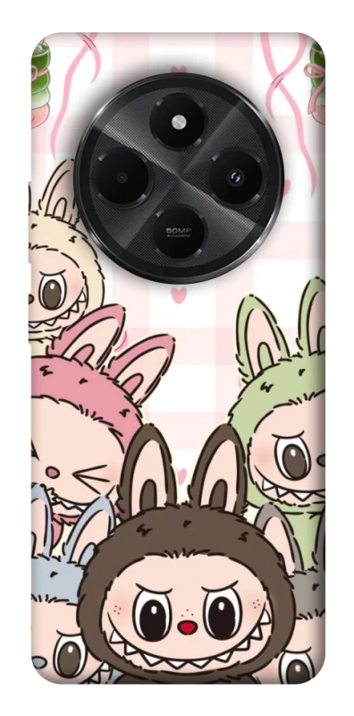 Чохол на Xiaomi Redmi A4 All Labubu 2 фото 1 з 1