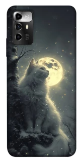 Чохол на ZTE Blade A72 Кіт під місяцем фото 1 з 1